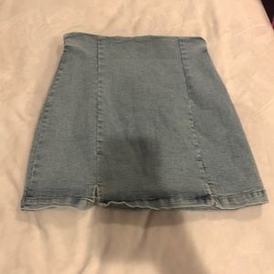 Light Wash Jean Skirt